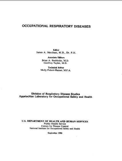 Occupational Respiratory Diseases