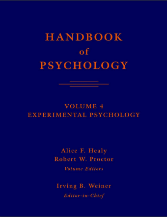 HANDBOOK of PSYCHOLOGY VOLUME 4 EXPERIMENTAL PSYCHOLOGY
