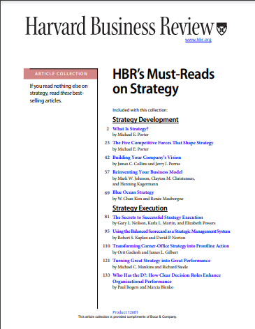 Harvard Business Review Must Reads on Strategy
